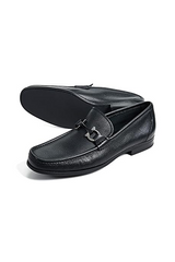 Gancini slip-on leather loafers