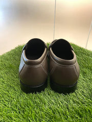 Louis Vuitton Major Loafers in dark brown grained calf leather.