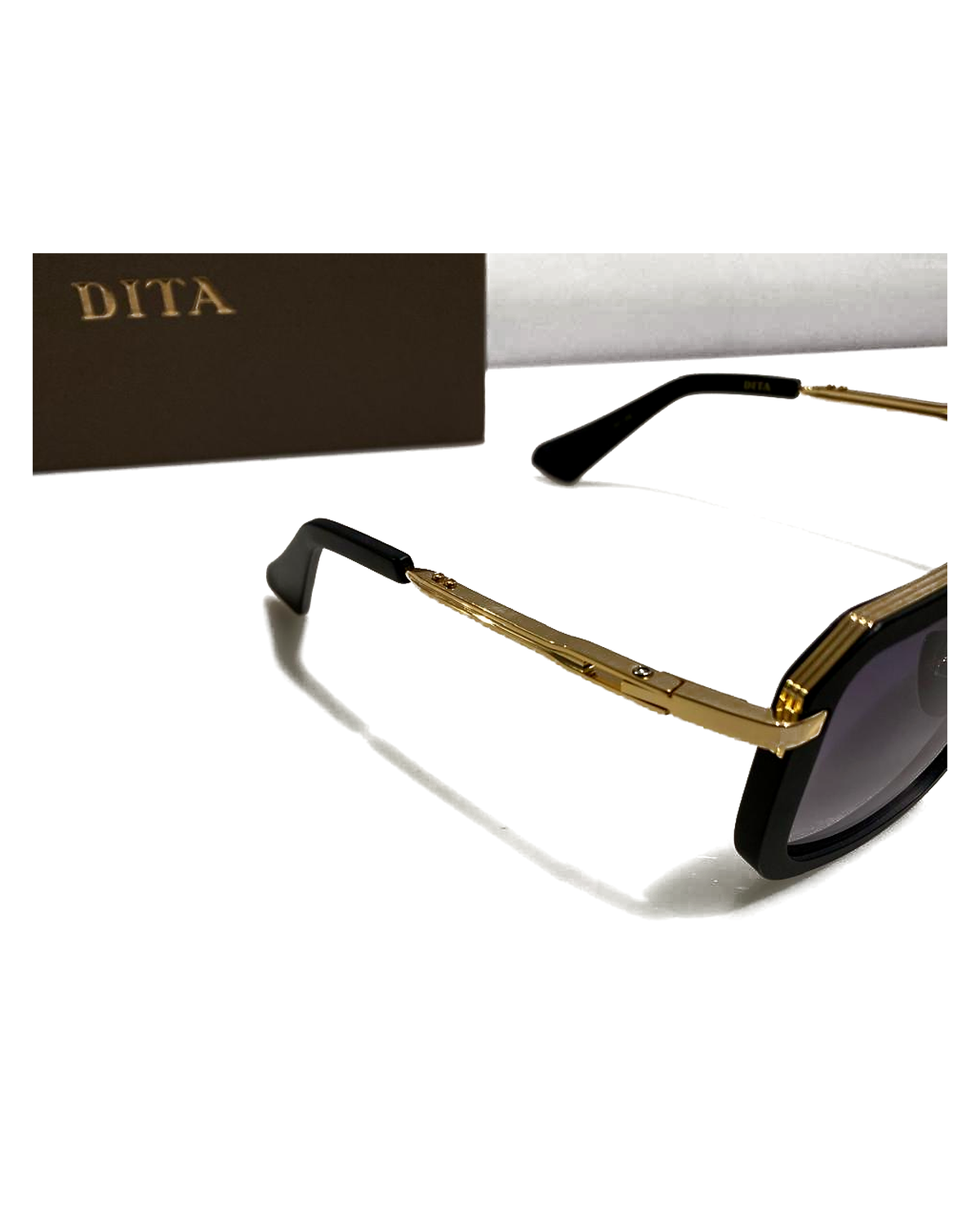 DITA Grandmaster Square Sunglasses - blue side view