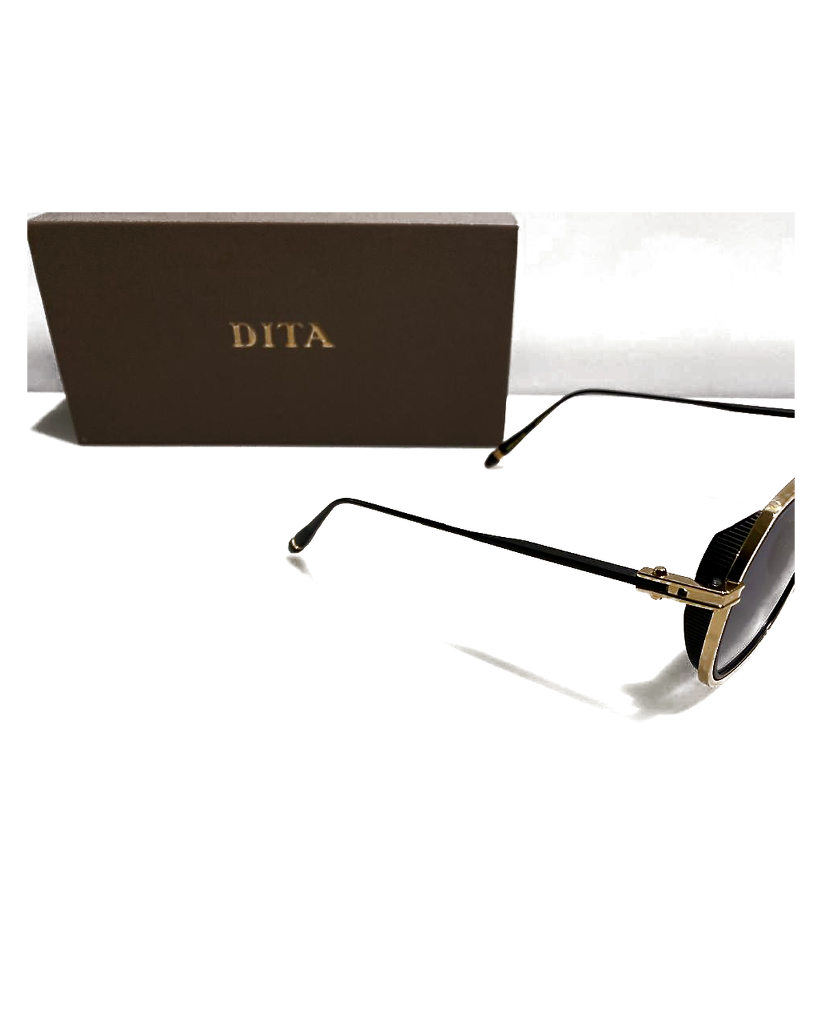 DITA Titan Square Sunglasses - violet side view