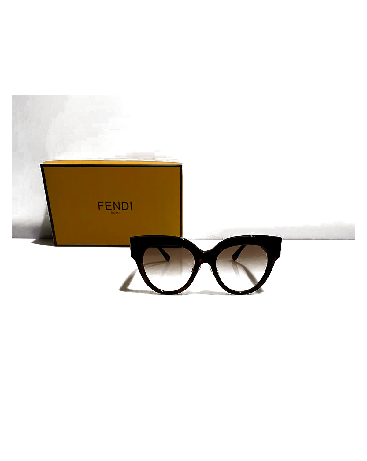 Fendi Cat-Eye Sunglasses - Black front view