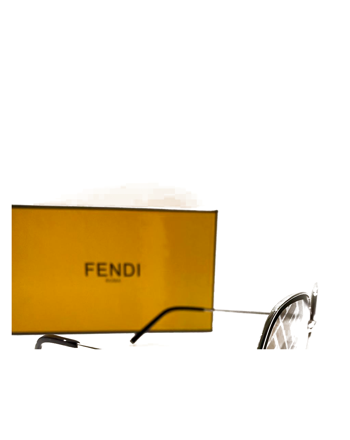 Fendi Round FF Sunglasses - brown side view