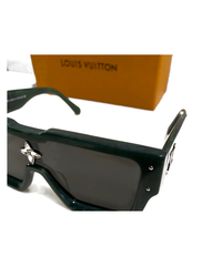 Louis Vuitton Monogram Shield Sunglasses - green detail view