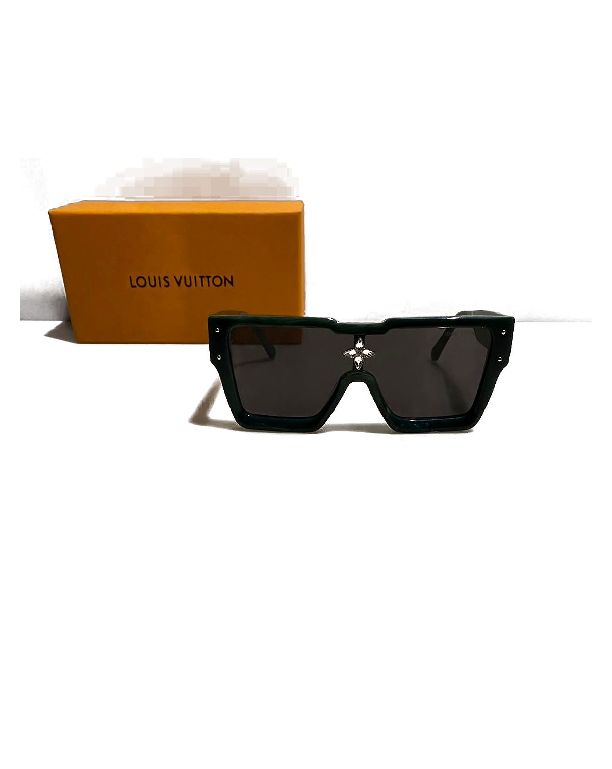 Louis Vuitton Monogram Shield Sunglasses - Green front view