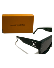 Louis Vuitton Monogram Shield Sunglasses - green side view