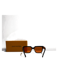 Louis Vuitton Orange Lens Square Sunglasses - orange back view