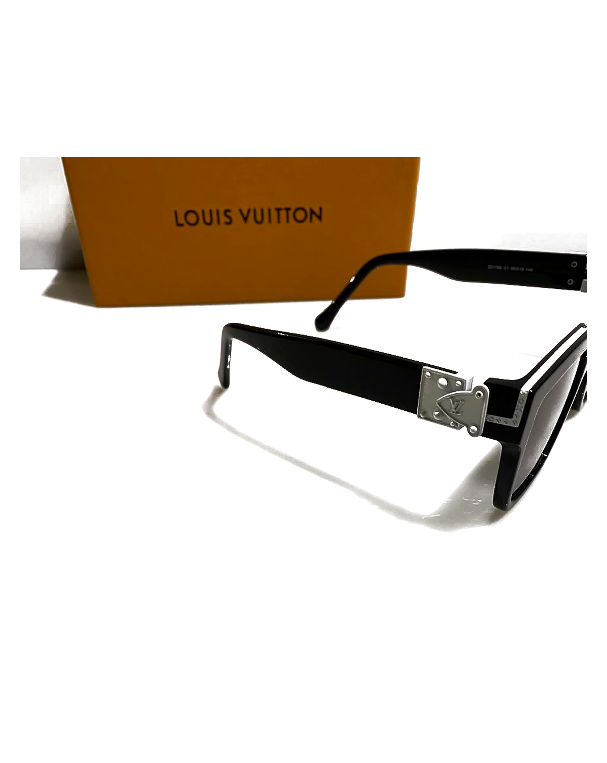 Louis Vuitton Oversized Square Sunglasses - black side view