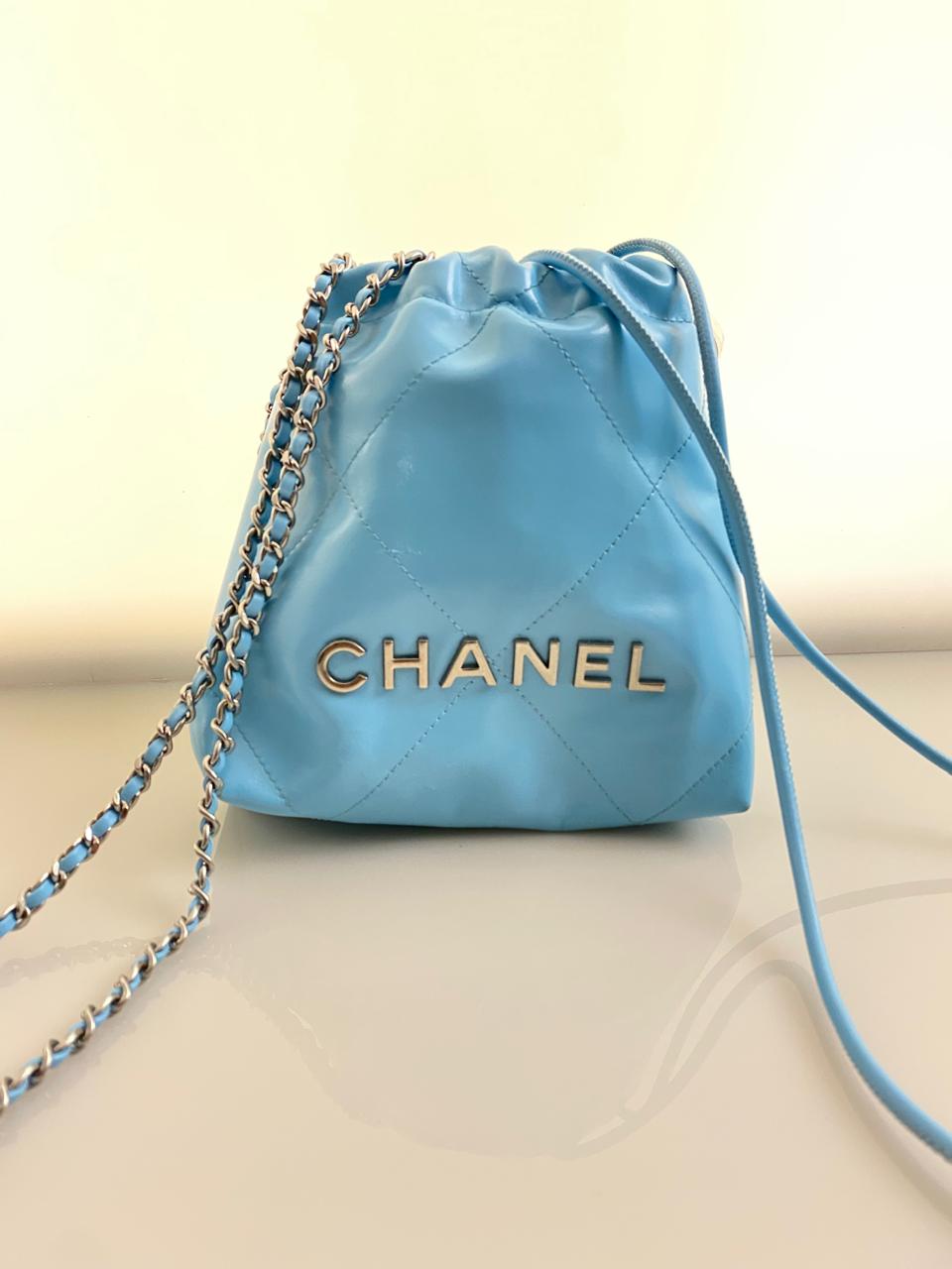 Light blue Chanel 22