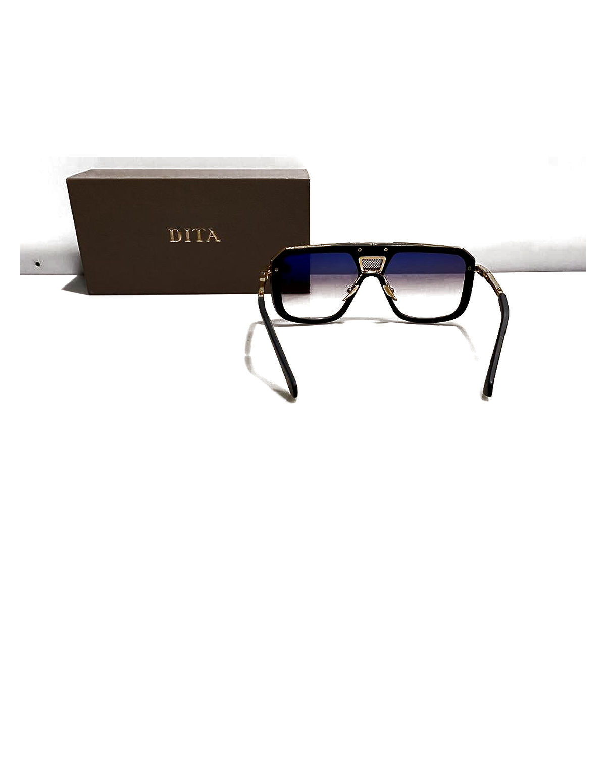DITA Grandmaster Square Sunglasses - violet back view
