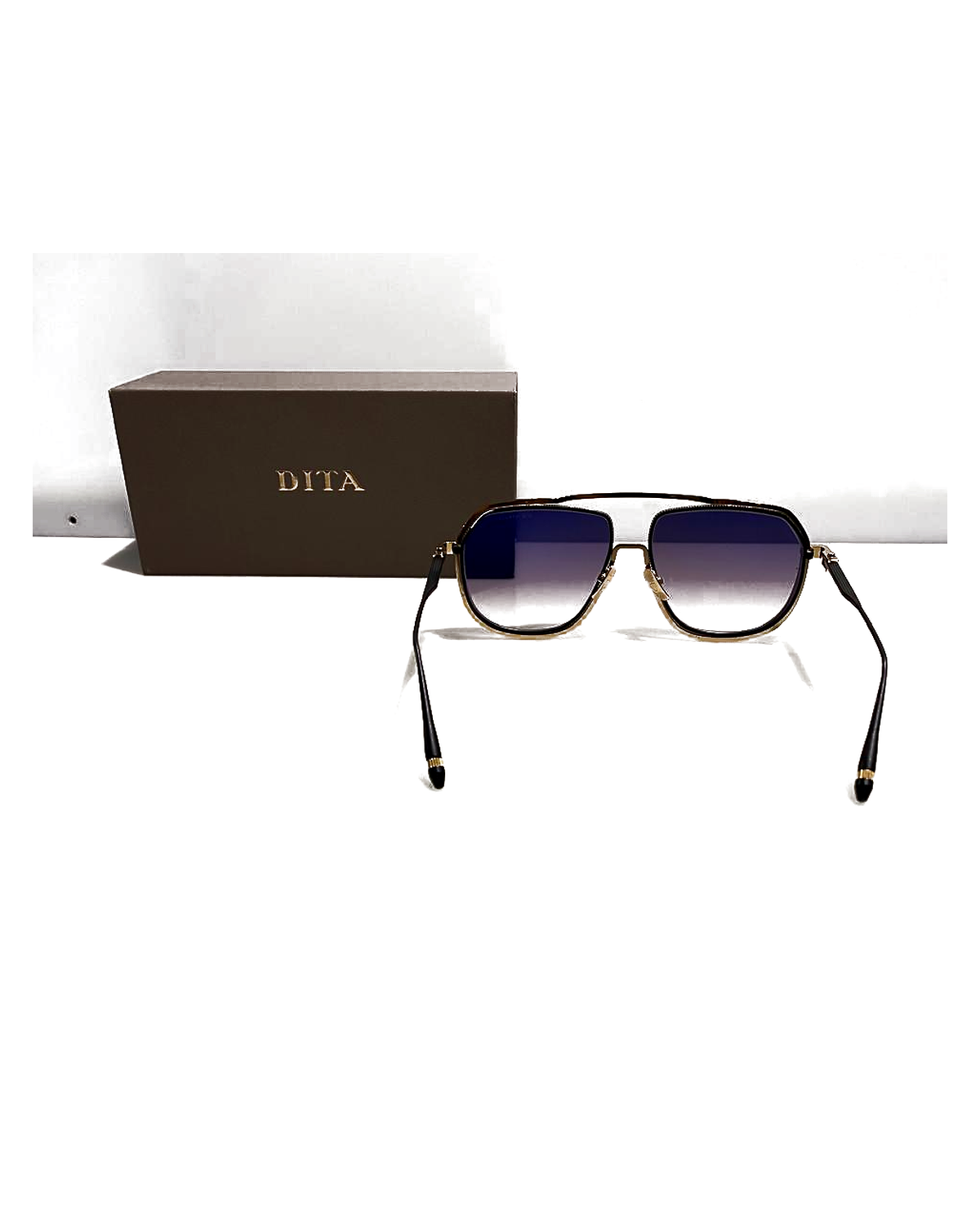 DITA Titan Square Sunglasses - violet back view