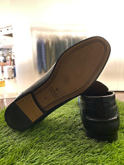 Gucci Jordaan Genuine Black Crocodile Loafers|
