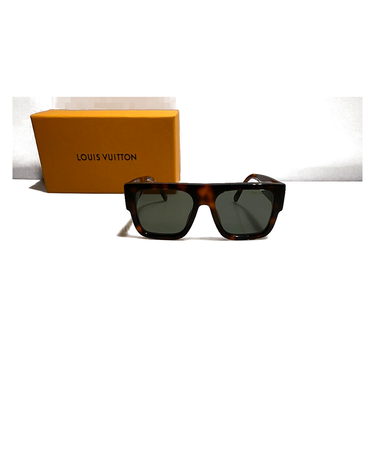 Louis Vuitton Square Sunglasses - Green front view